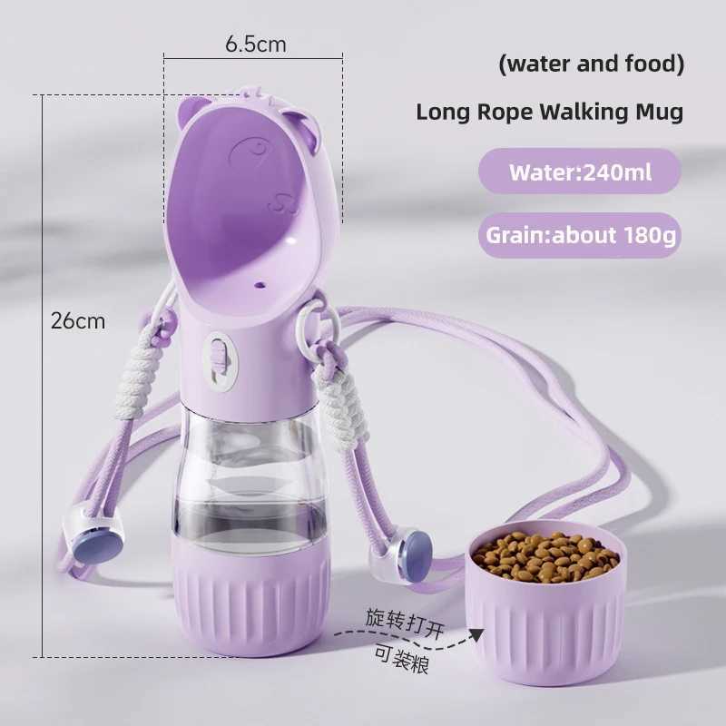 HOOPET Dog Outdoor Water Bowl Portable Drinker Dog Water Bottle Pet Walking Mug Puppy Outdoor Drinking Outdoor Feeding Water Y250319