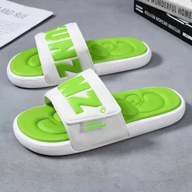 2025 New Fi Mens/Wen Summer Slippers Non slip Slippers Outdoor Beach Flip up Mens Home Comfortable Shoes Y250320