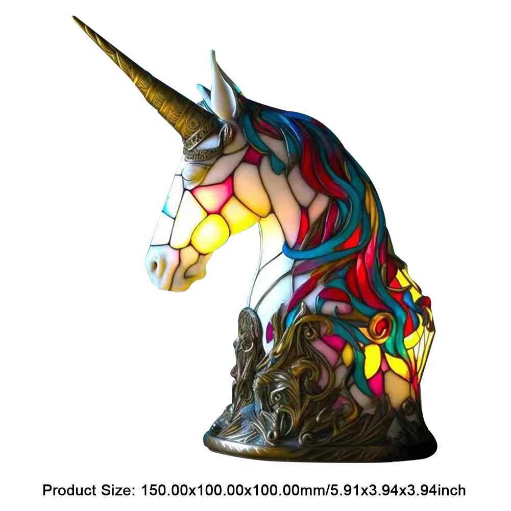 3D Animal Series Desk Lamp Decorative Night Desk Lamp Color Retro Colored Glass Elephant Owl Cat Style Desk Lamp Z250320