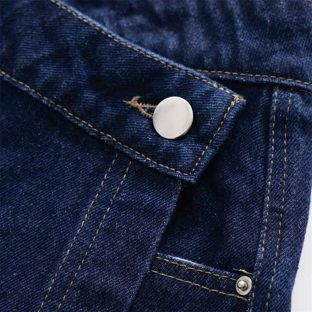 2024 ZAR * Spring/Summer New American Retro Collection Small and Popular Western Design Button Decorative JeansXJ250320