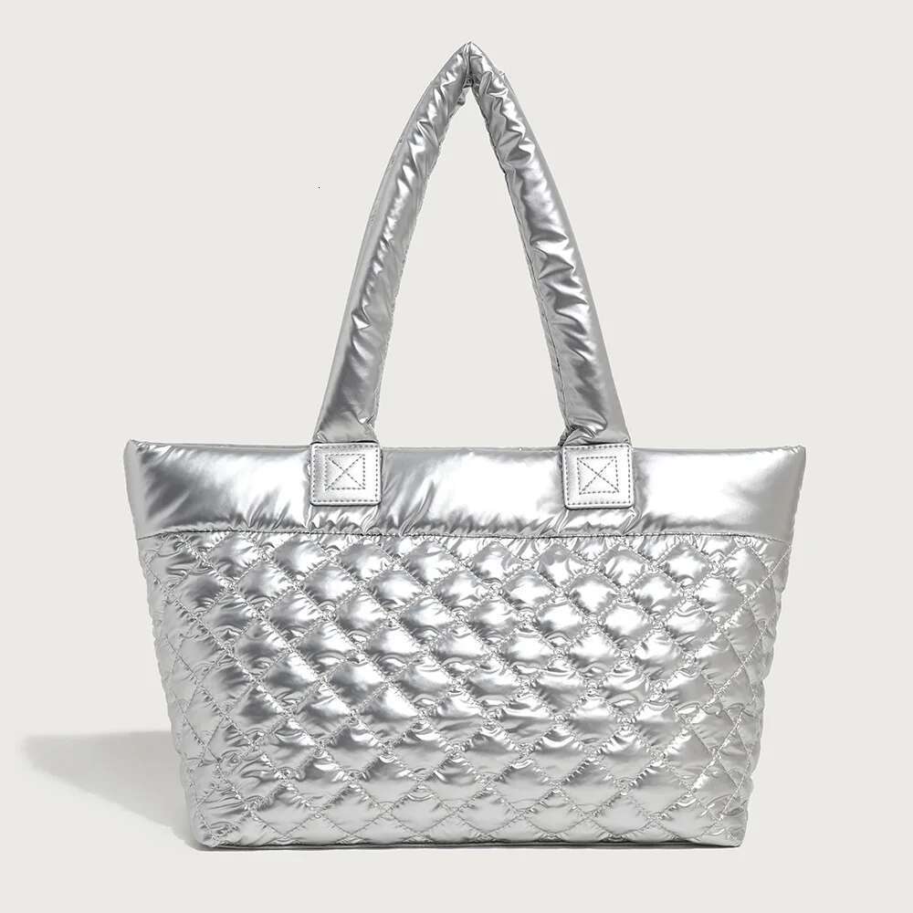 Dia Lattice Tote Bags For Women Designer Handbag Purses 2025 New In Vintage Large Capacity Puffer Underarm Shoulder