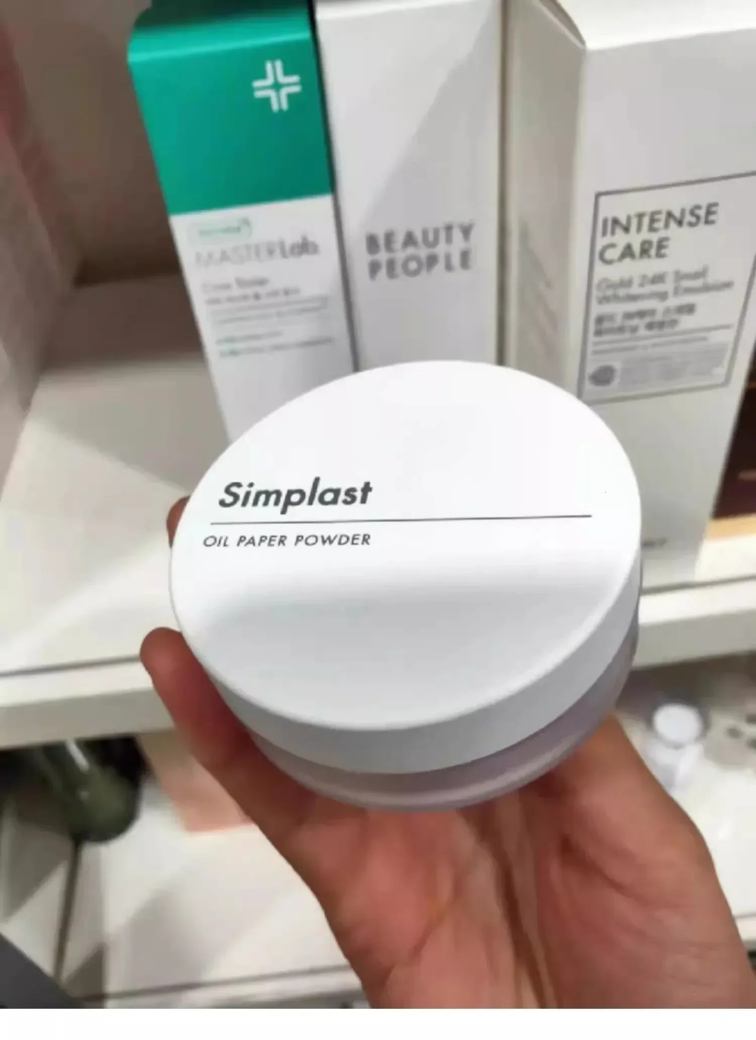 Original Makeup Tonymoly Simplast Loose Powder Durable Waterproof Invisible Hole Oil Control Matte Rare Cosmetics Beauty 250319