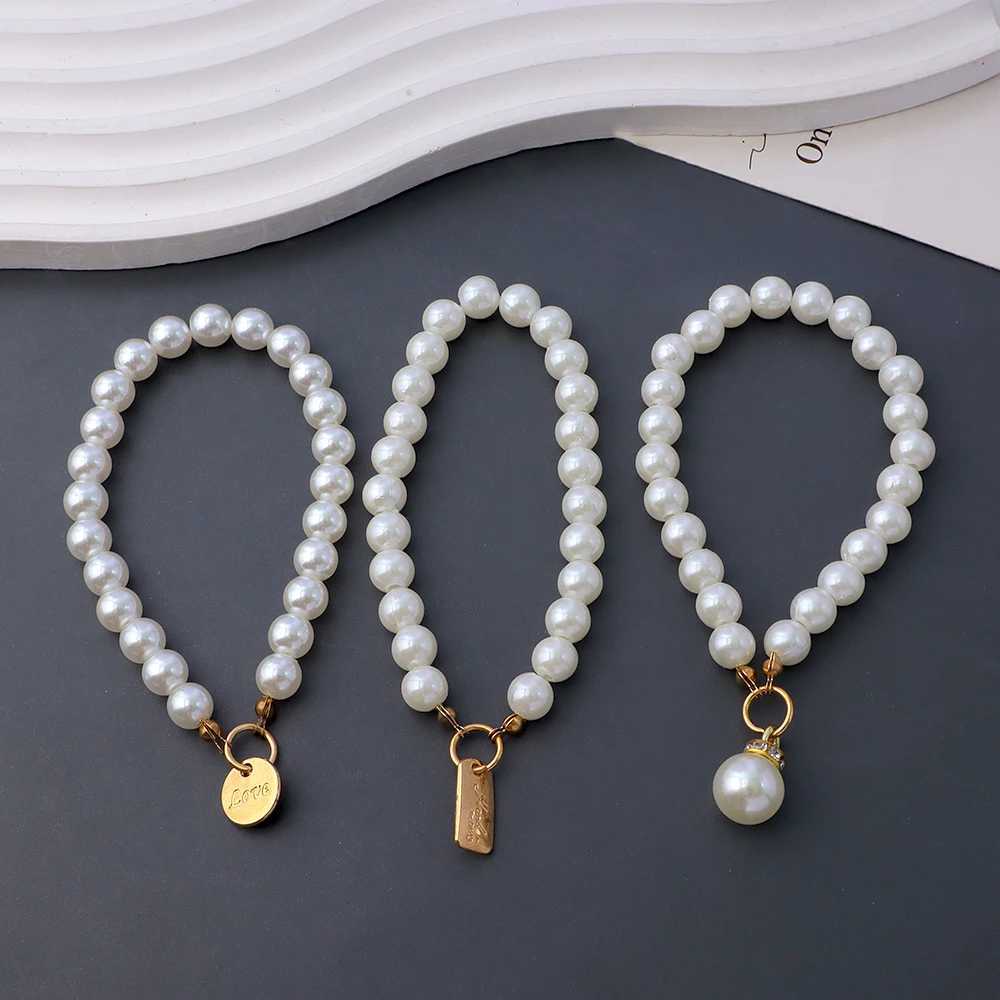 Retro artificial pearl chain keychain simple pearl mobile phone strap womens handbag decoration car keyring pendant jewelry giftXJ250319
