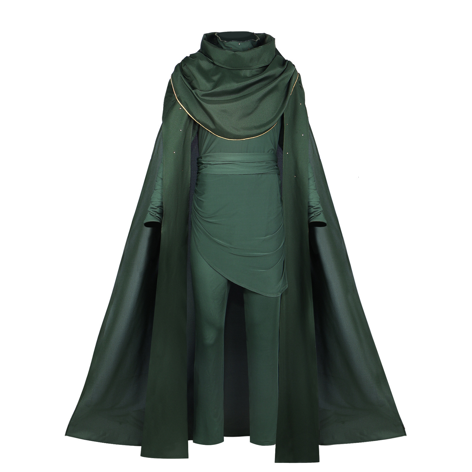 American TV Series Cosplay Costumes Season 2 Loki Green Cloak Full Set Male