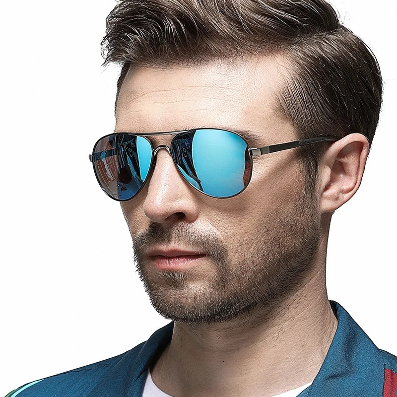 AOWEAR Mens Aviation Sunglasses Men Polarized Mirror Sunglass for Man HD Driving Pilot Sun Glasses lunettes de soleil homme 250318