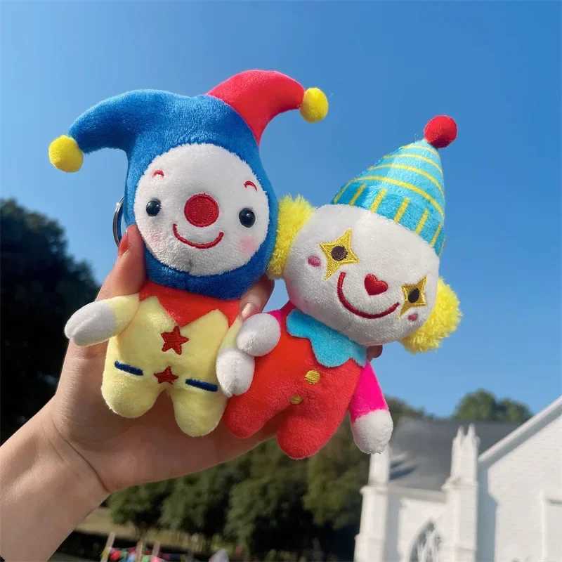 Cute Clown Stuffed Toy Keychain Cute Circus Clown Costume Doll Girl Handbag Decoration Fun KeychainXJ250319