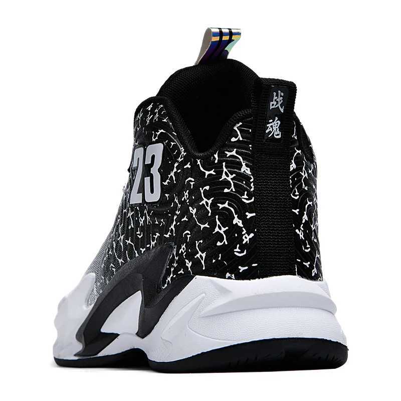 Basketball shoes youth students comfortable shock absorption professional sports shoes non-slip breathable running game trainingW250320