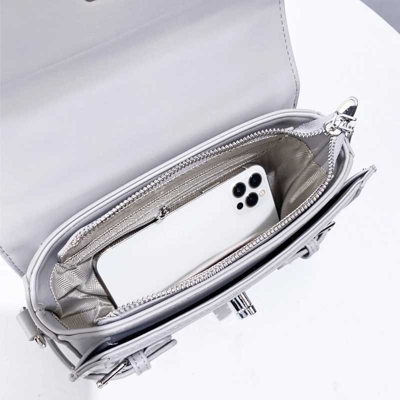 Embroidered square womens luxury designer handbag wallet 2024 new fashion moonlight treasure box shoulder ten font Y250319