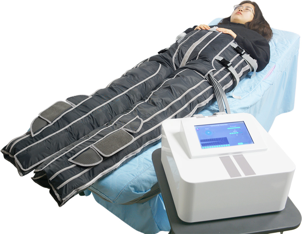 Professional Infrared Pressotherapy Compression Pants 24 Airbag Leg Massager for Lymphatic Drainage, Blood Circulation, and Post-Workout Recovery