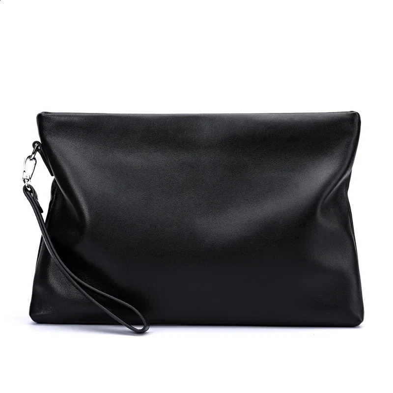 SENOFAN 2024 clutch bag mens envelope handbag leather sheepskin wallet business phone 250317