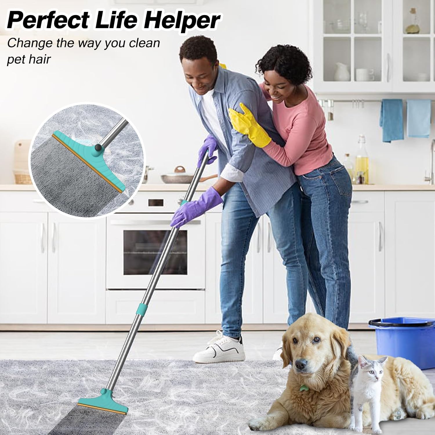 Multi-Functional Pet Hair Removal Tool Easy-to-Use Grooming Device for Cats and Dogs