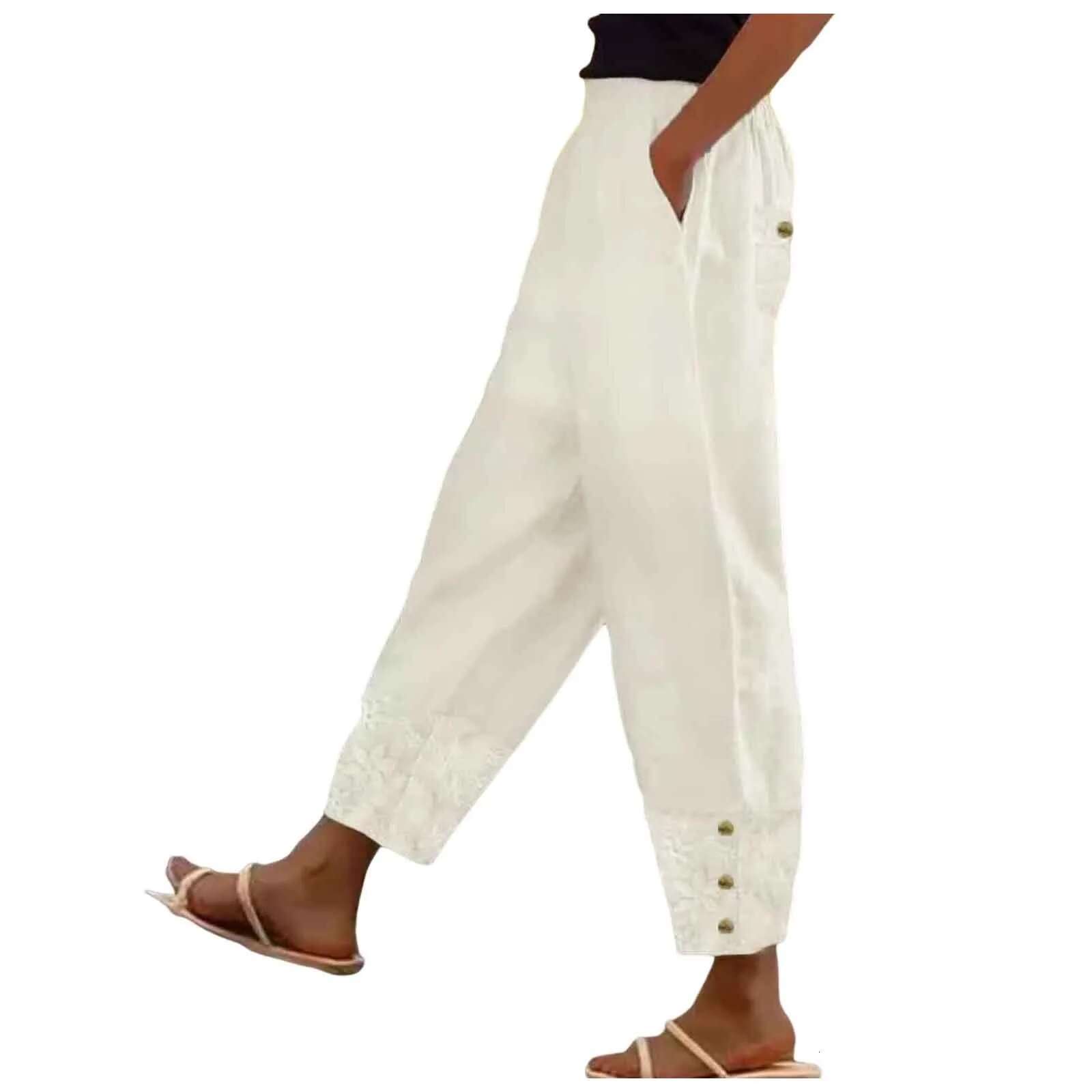 Womens Dr Casual Fashion High Waisted Solid Ladies Trousers With Pockets Summer Baggy Pants Pantalones 2025