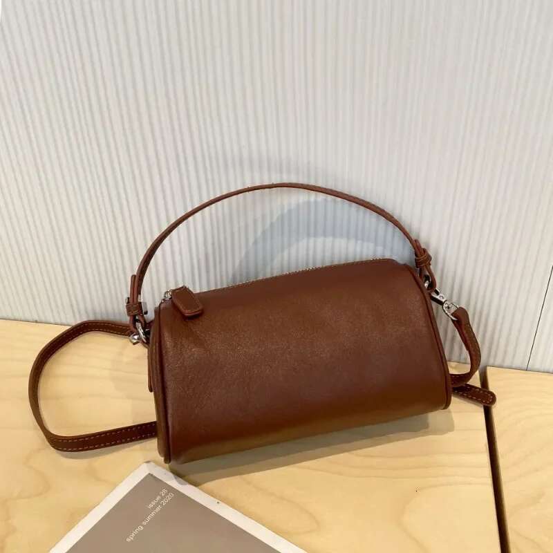 Ladies' Genuine Small Shoulder For Women Crossbody Fashionable Simple And Practical Soft Leather Darg Phone Bag