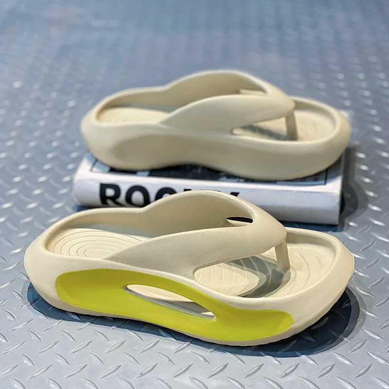 Smile Pop Summer Mens Slippers Soft EVA Cloud Flip-flops for Men Summer Outdoor Fi Casual Sandals N-slip Beach Shoes Y250320