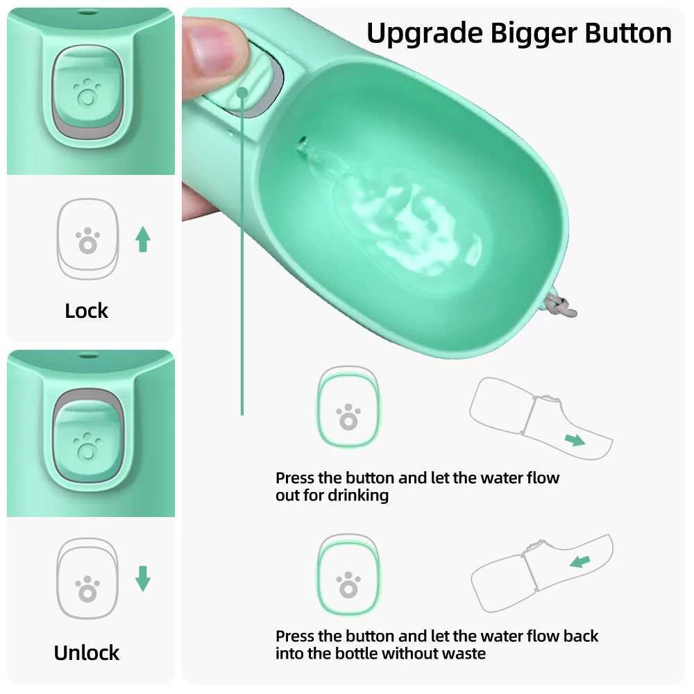 550ml pet dog water bottle portable water dispenser suitable for dogs cats travel walking Chihuahua laboratory water bowls and small dog supplies Y250
