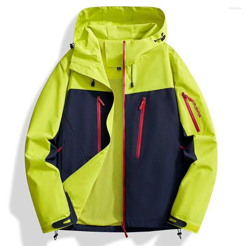 Mens Jackets Spring Autumn Climbing Waterproof Outdoor Men Hiking Rain Coats Sports Breathable Windbreaker Jacket Clothing