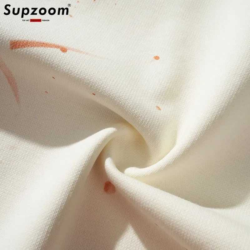 Supzoom New Arrives Summer High Street Splash Ink Printed Neutral O-Neck Casual Cotton Loose Mens T-shirtT250319