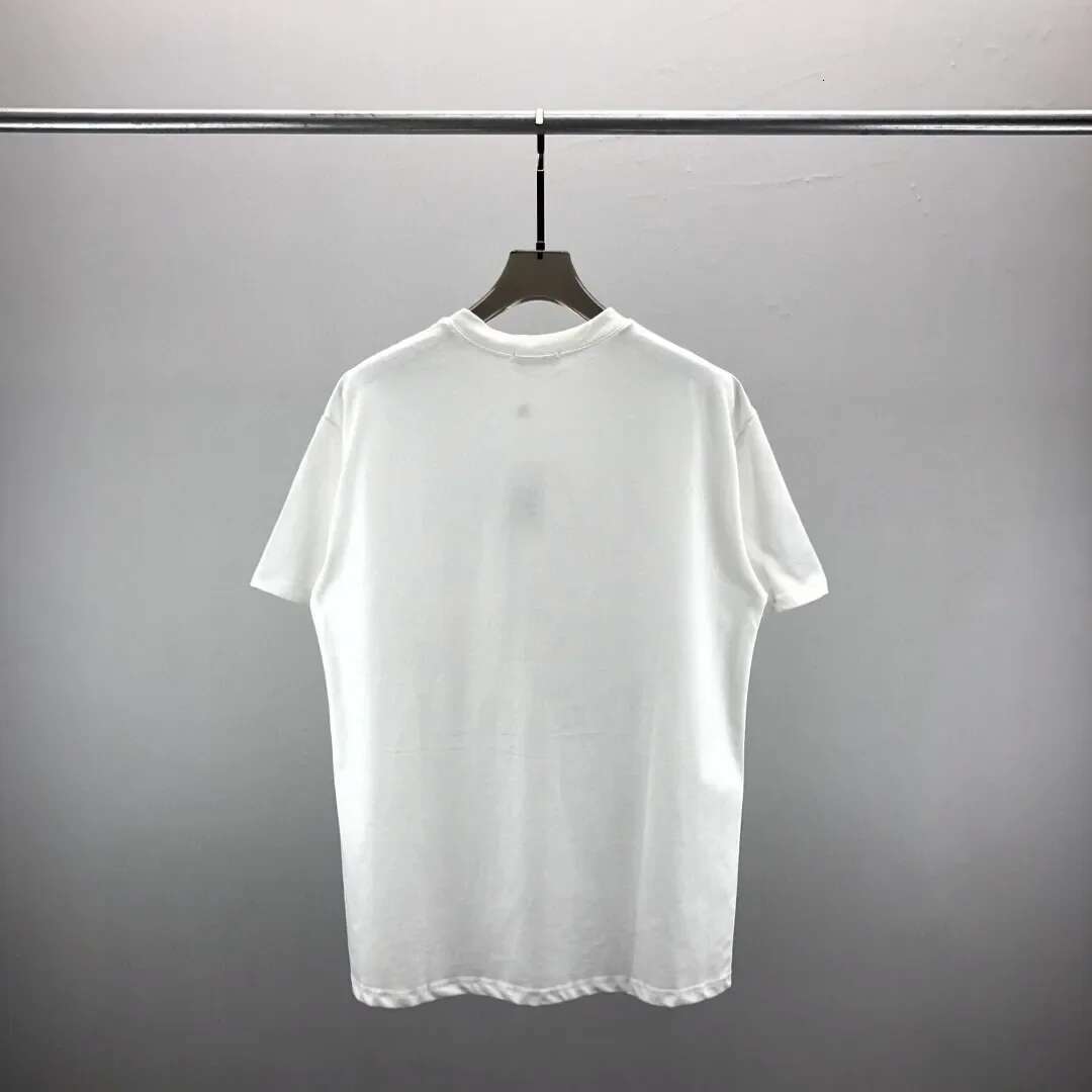Men's Casual Round Neck Short Sleeve T-Shirt Castle Tennis Letter Print Loose Fit Streetwear Vintage Brands High Quality