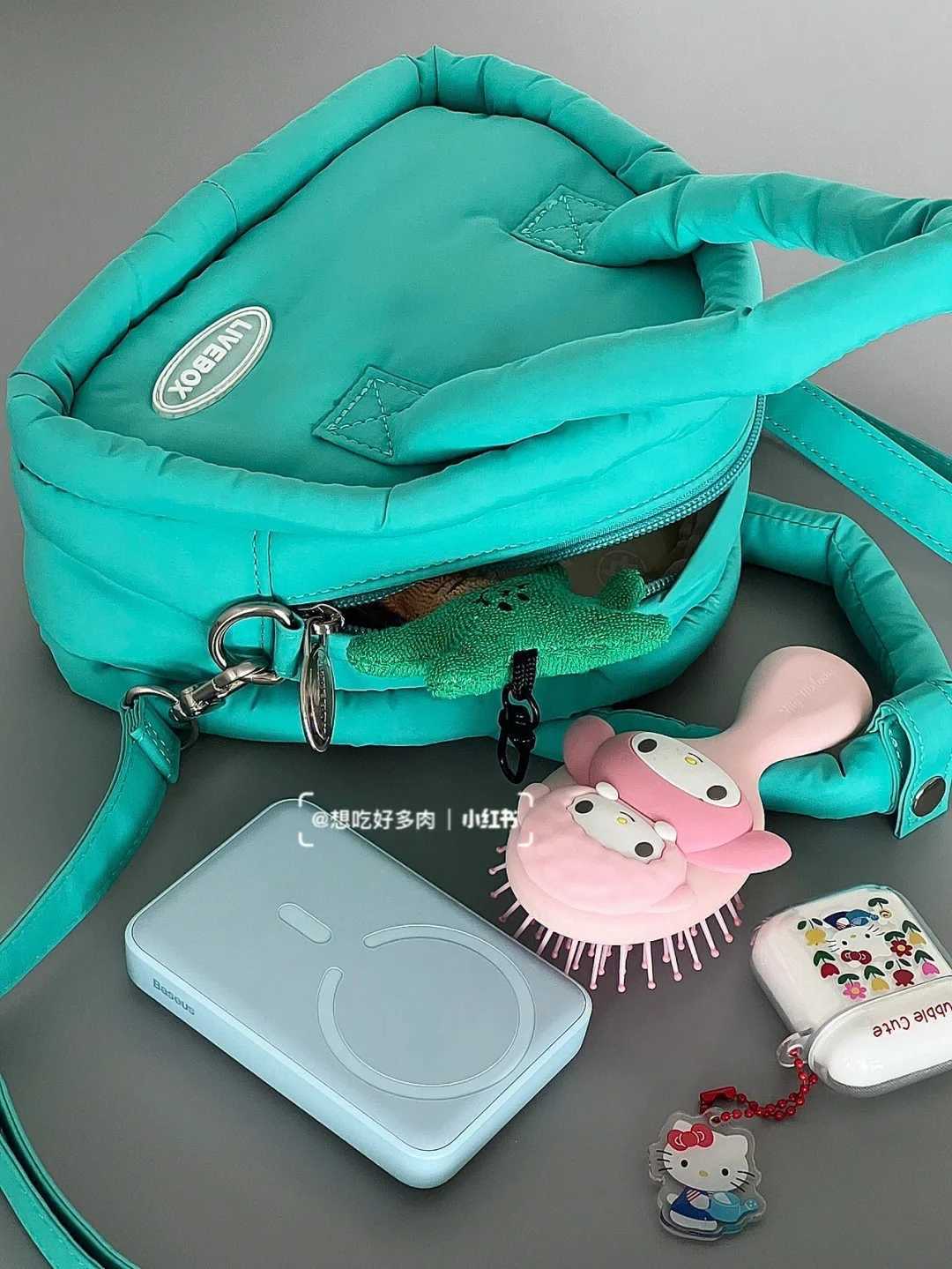 Liki Cute Temperature Drop Cloud Handbag Womens New Autumn/Winter Shoulder Cross Bag Y250319