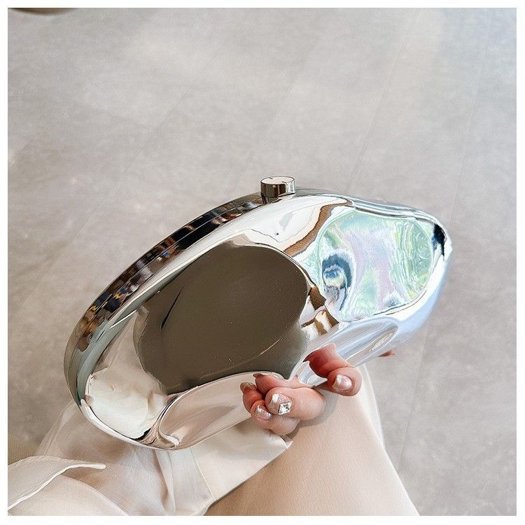design metal acrylic shaped stone handbag 2025 new elegant fashionable and exquisite small bag for banquet