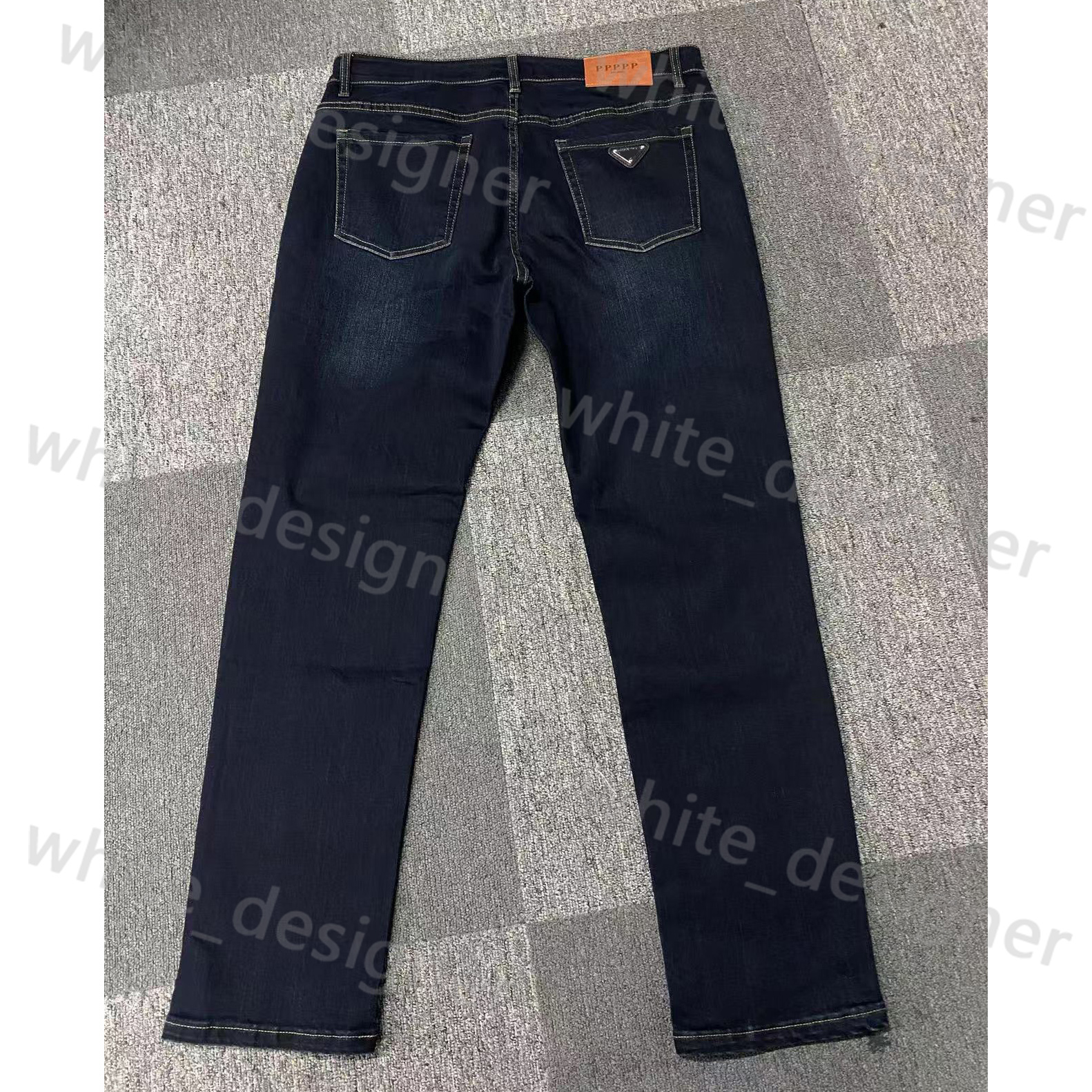 Designer Jeans for Mens casual trend versatile elastic men's pants straight leg loose jeans man fashion brand wide leg men's long pants Luxury men's clothing jeans 29-42