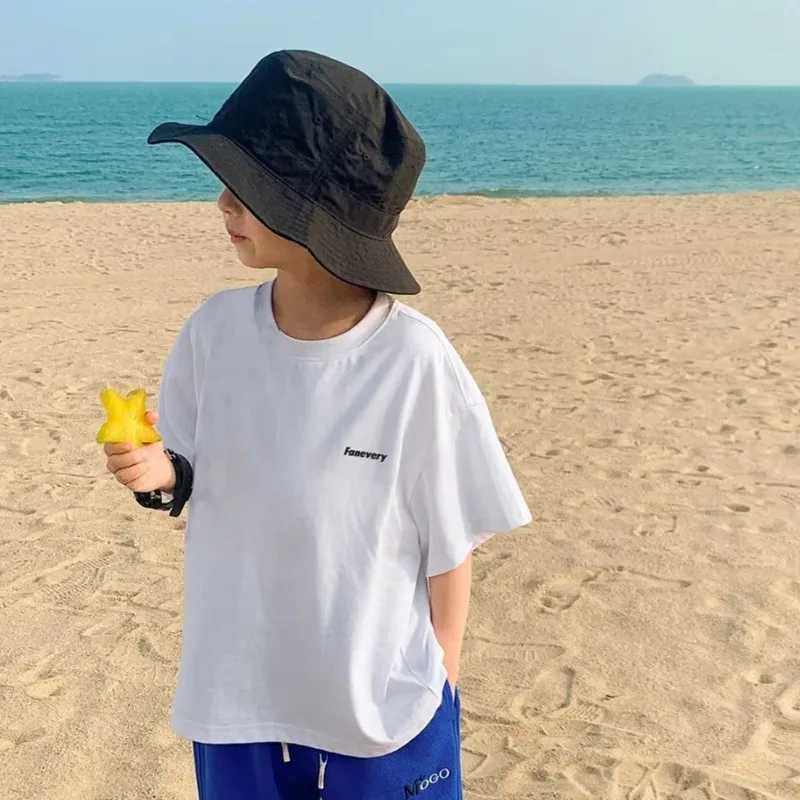 Boys Summer Short Sleeve T-shirt New Small And Medium Childrens Round Neck Top Childrens Casual Versatile Half Sleeve FashionT250320