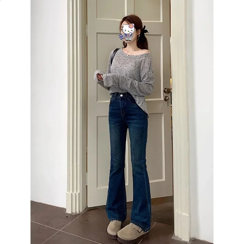Jeans Womens High-Waisted Slimming Petite Crossbody Plus Size Arrival Autumn Versatile Slim Fit Elongated Leggings 250319