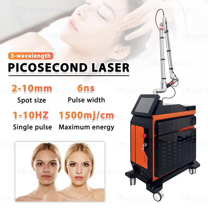 2025 Professional Picolaser Carbon Peel 532 755 1320 1064 Q-Switch Nd Yag Laser Tattoo Removal Machine Picosecond