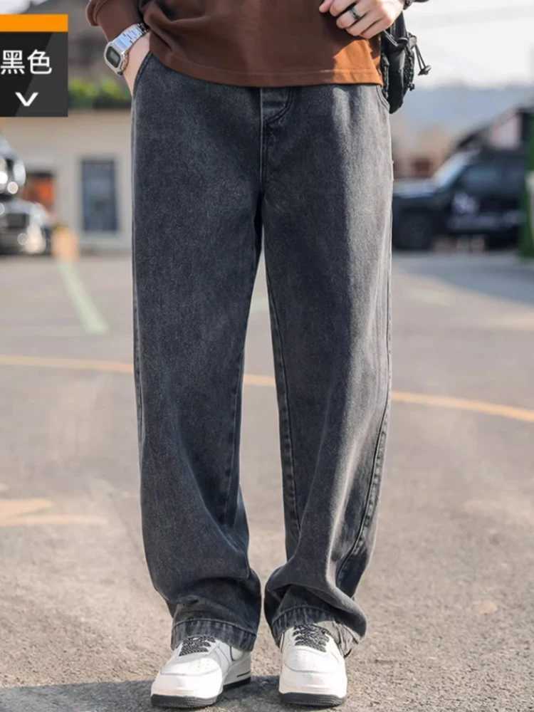 TOI Mens High End Straight Leg Jeans 2024 Summer Business and Leisure Heavy Industry Laundry Lightweight Luxury PantsT250319