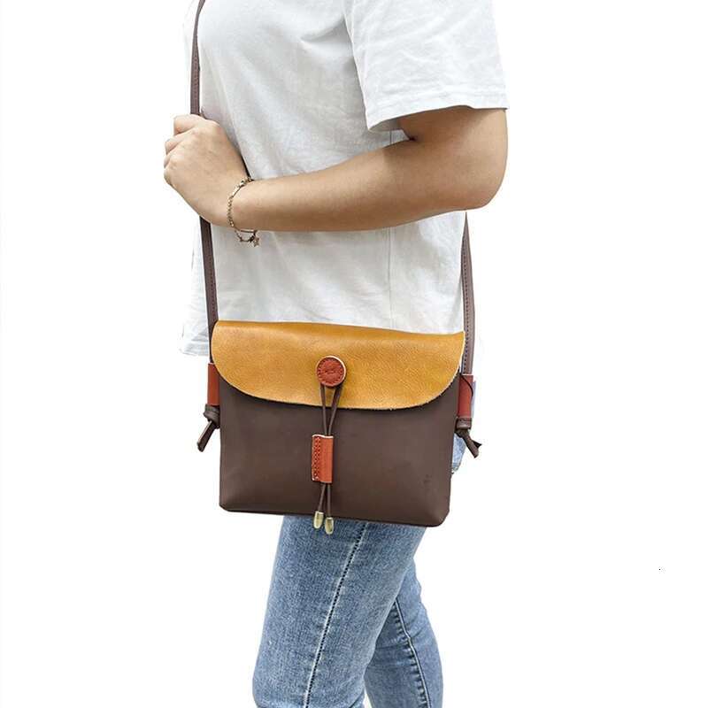 MOTAORA Ladies Leisure Leather Handbag Women's Fashion Large Capacity Cowhide Versatile Shoulder Female Phone Key Small Bag