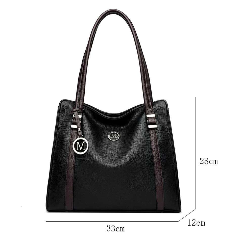 Soft Leather Handbags Women Designer Shoulder Ladies Large Capacity Top-Handle Bags Shopping Tote Bag Sac A Main