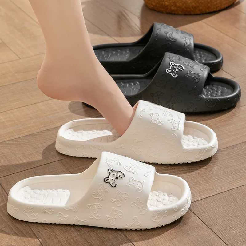 Warm summer slippers indoor bathroom N-Slip shower sandals couple EVA mens slippers Y250320