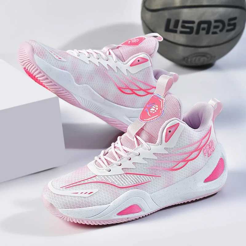 Teen Match Pro Basketball Boots Luxury Sneakers Men Autumn Male Basketball Shoes Breathable High-top Sports Field Training SneakersW250320