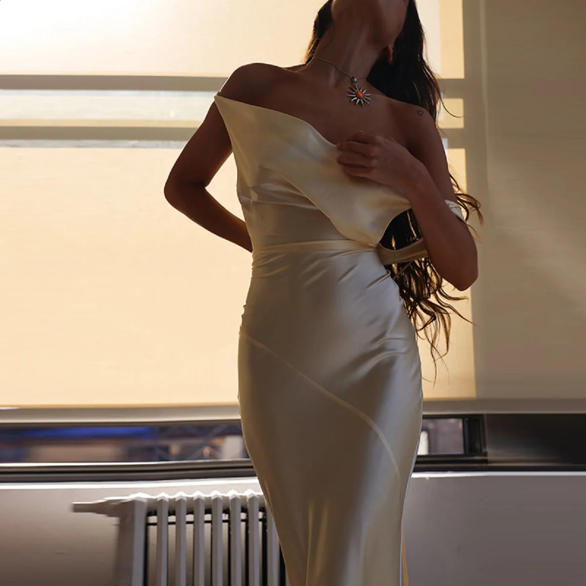 Sexy Women Long Dress Sleeveless Draped Neck Backless Lacing Slim Fit Dress For Party Cocktail Evening Club Street Style S M L 250319
