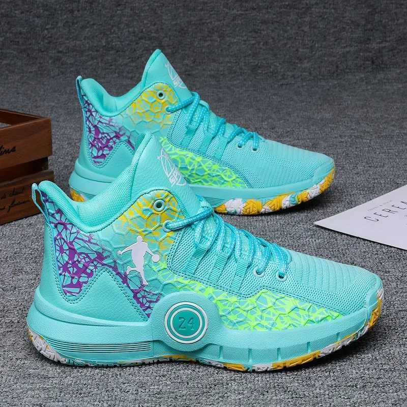 Original Fashion Outdoor Mesh Sneakers Breathable Cozy Boys Non-slip Basketball shoes Unisex Lace Up Equipment Large Male ShoesW250320