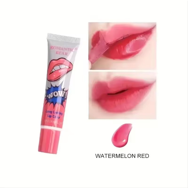 24Pcs 6 Colors Korea Peel Off Liquid Lipstick Waterproof Long Lasting Moisturizer Lip Gloss Tear Off Lip Tint no design box