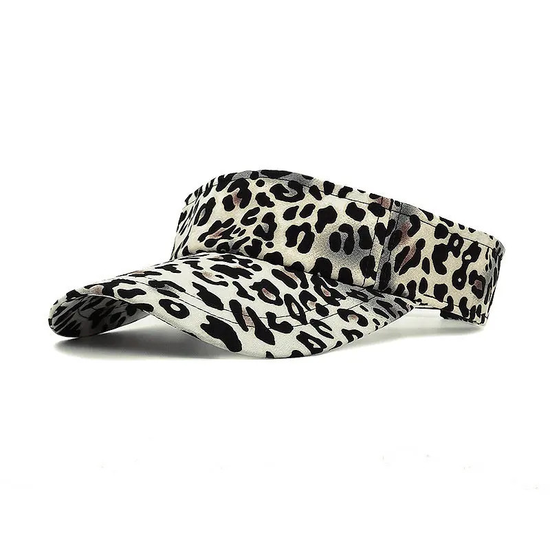 Summer Cotton Leopard Print Visors Baseball Cap Adjustable Sun Protection Cap For Men and Women 13 250320