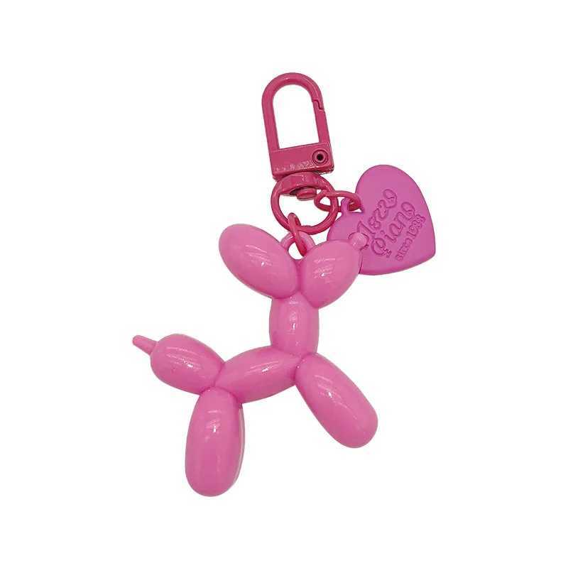 Fashion and Art Trends Jelly Balloon Dog Colored Acrylic Keychain Bag Pendant Cartoon Creative Love Dog Pendant KeychainXJ250319