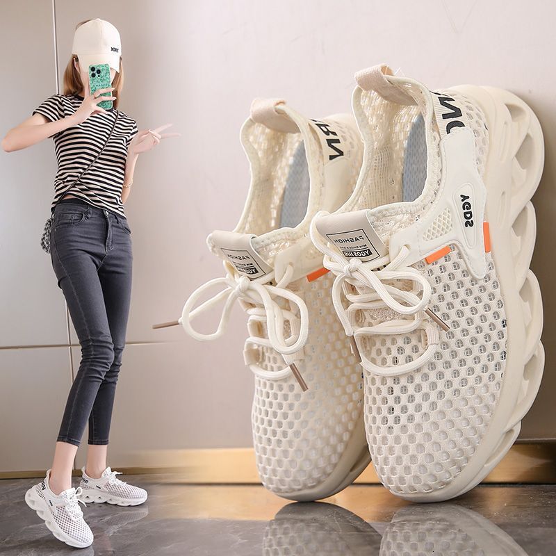 2025 new floor breathable mesh soft soled running shoes for women