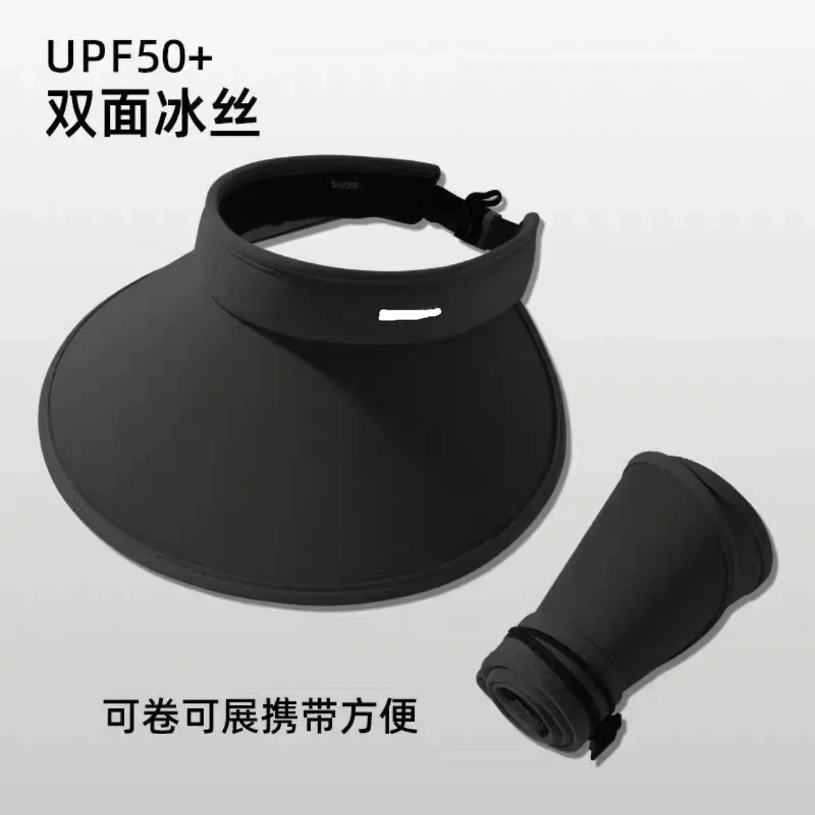 Summer Double-sided Ice Silk Hollow Top for UV Protection Versatile for Women with Sun Protection Hat Enlarged Brim 250320
