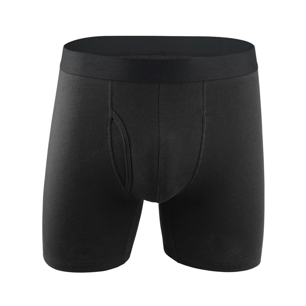 Mens long boxers cotton mens underwear home printed loose sexy shorts 250320