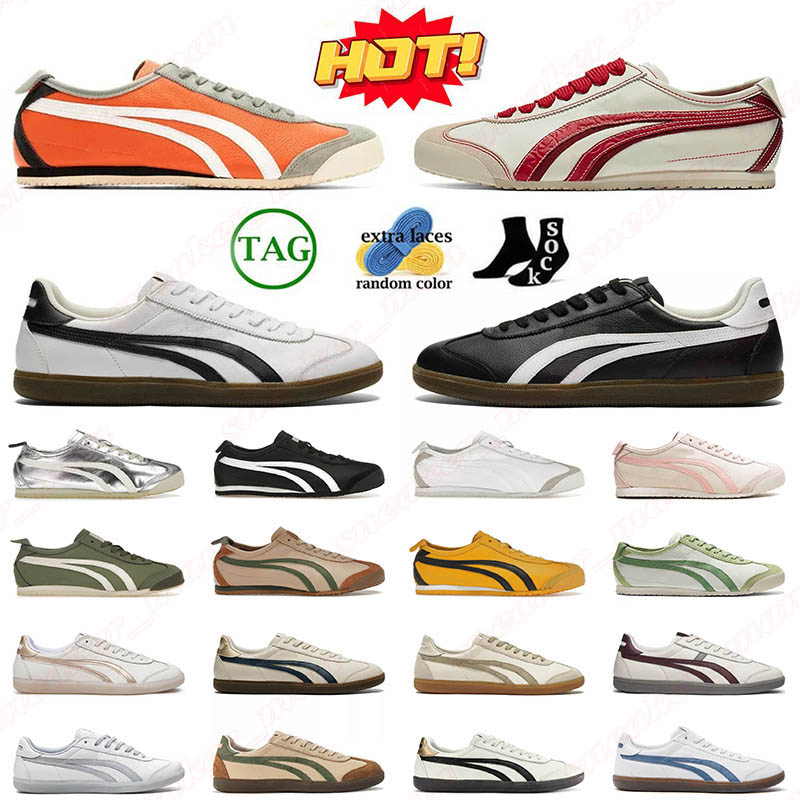 Top Quality 2025 Designer Shoes Onitsukas Tiger Mexico 66 Tokuten Mens Women Black White Vermilion Tomato Dhgate Loafers Trainers Sneakers Runners