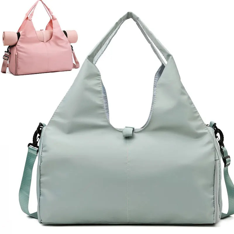Yoga Mat Gym Bag For Women Sports Handbags Travel Fitness Tote Bag Yoga Swimming Shoulder Bag Large Capacity With Shoulder Strap R250320