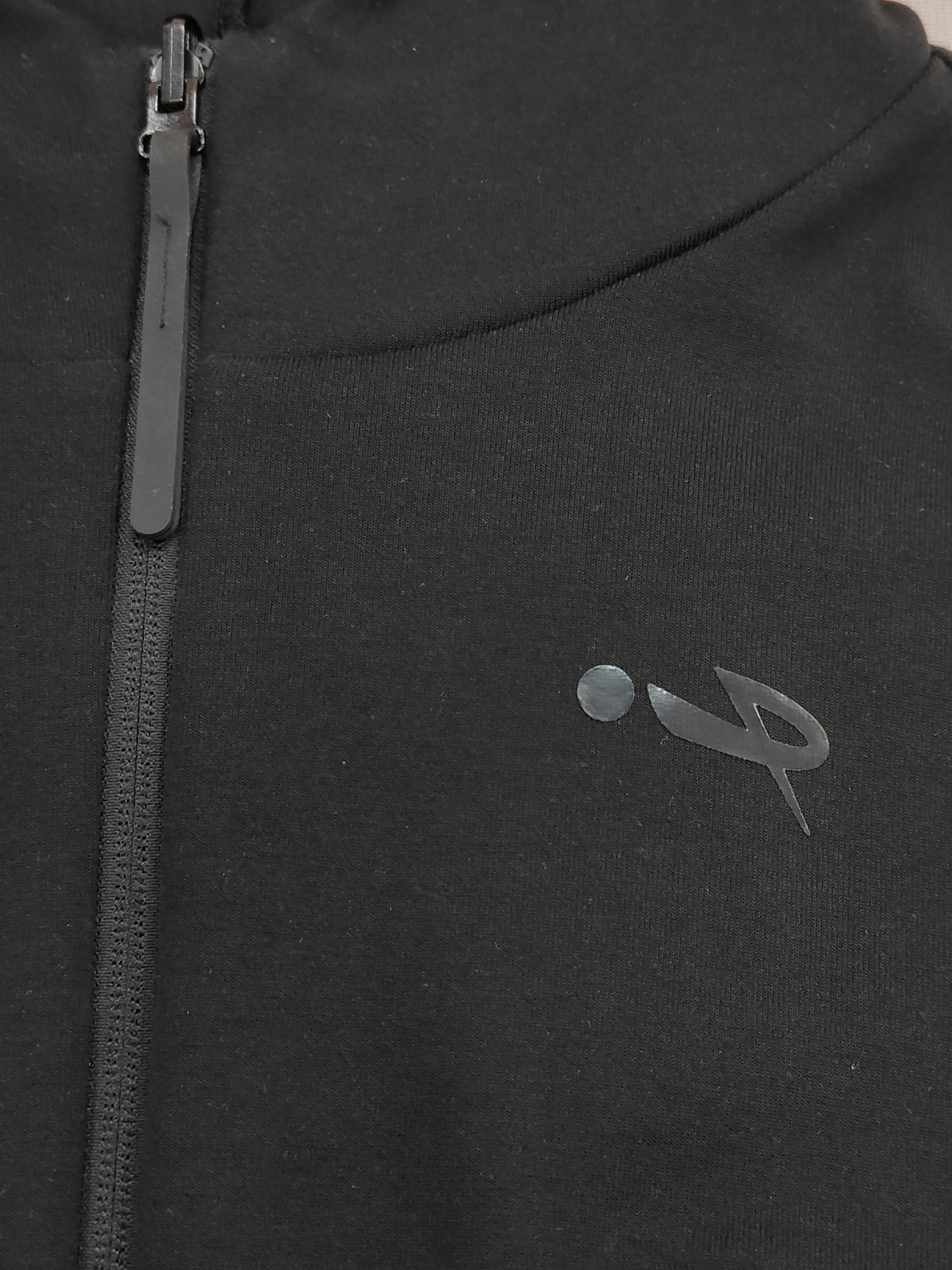 Black Hooded Dolman Sleeves Zip-up Jacket Activewear Sports Hoodie Casual Loose Fit Athleisure Clothes Outdoor Running Sweatshirt