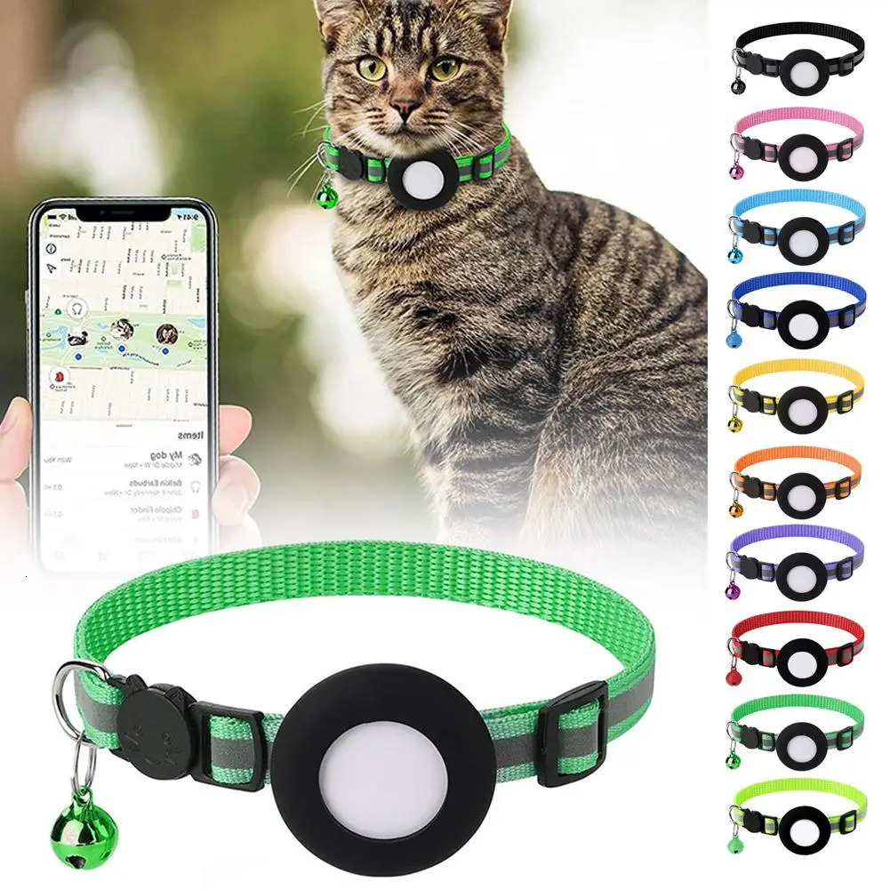 Airtag Case collar for cats protective cover with anti loss locator tracker dog accessories reflective pet 250320