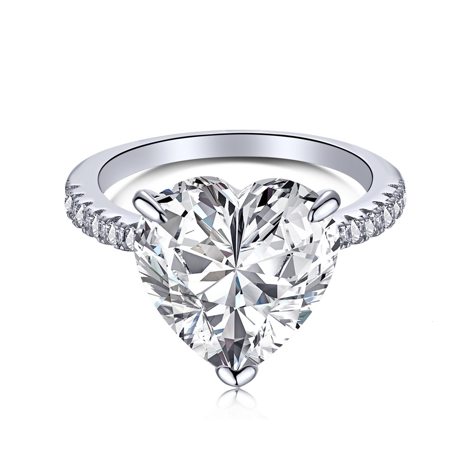 925 Silver Moissanite Ring for Womens Fashion Light Luxury Personalized High End Simulated Diamond Proposal Ring
