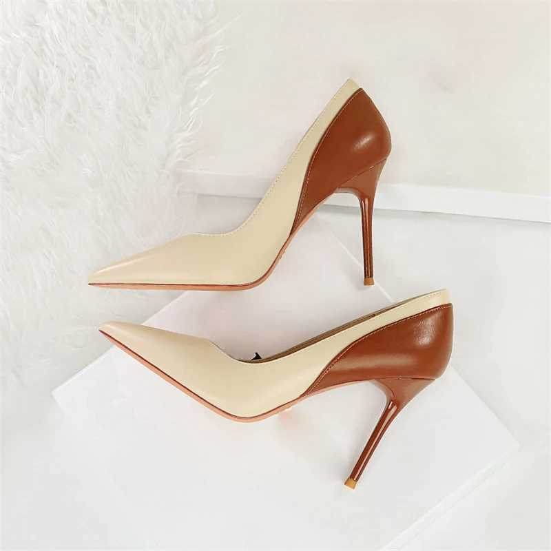 BIGTREE Spring Autumn Pointed Toe Wan Pumps Thin H Fi Party Ladies Shoes Womens Shoes Y250319