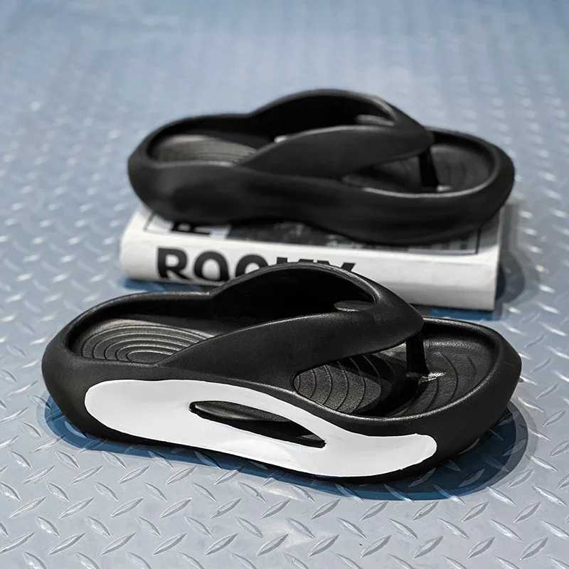 Smile Pop Summer Mens Slippers Soft EVA Cloud Flip-flops for Men Summer Outdoor Fi Casual Sandals N-slip Beach Shoes Y250320