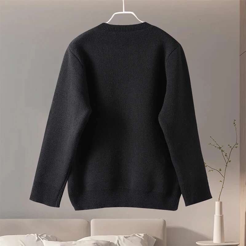 Knit Cardigan Women Casual Slim Round Neck Single Breasted Sweater Female 2024 Autumn Winter Solid Long Sleeves Knitwears Lady