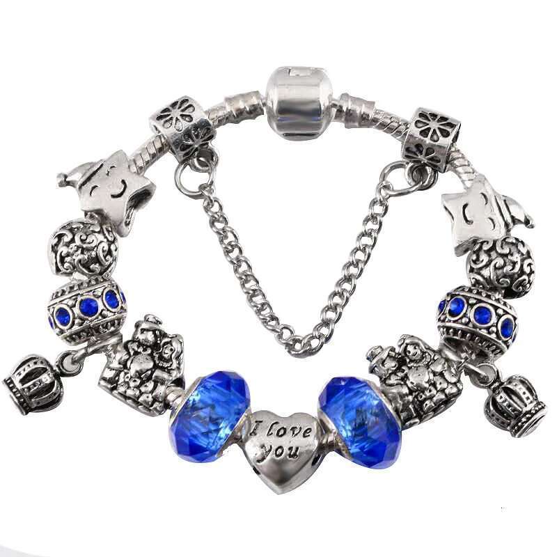 2024 Valentine's Day Gift Charm Bracelets With I LOVE YOU Bride Beads Bracelets Bangles For Women Fiancee Jewelry Gift